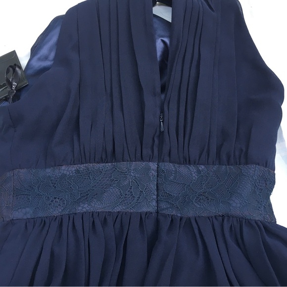 New EVER NEW MELBOURNE Pleated Halter Midi Dress - Picture 5 of 8